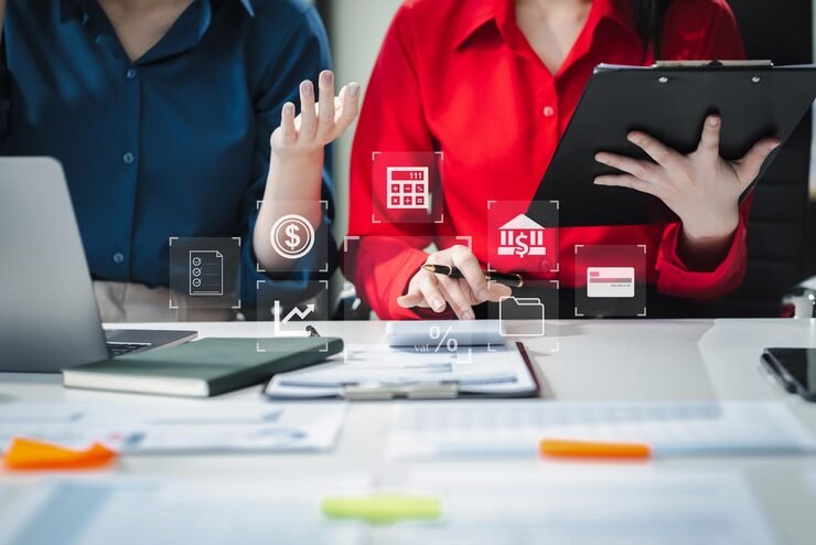 business-woman-working-calculator-calculate-financial-data-report-accountancy-document-laptop-computer-office-business-concept_928131-9670